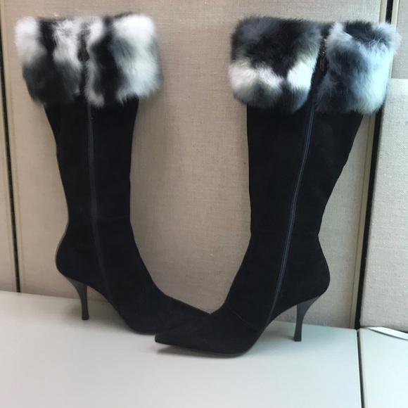 NWOT Garolini knee high suede boots - Picture 2 of 8